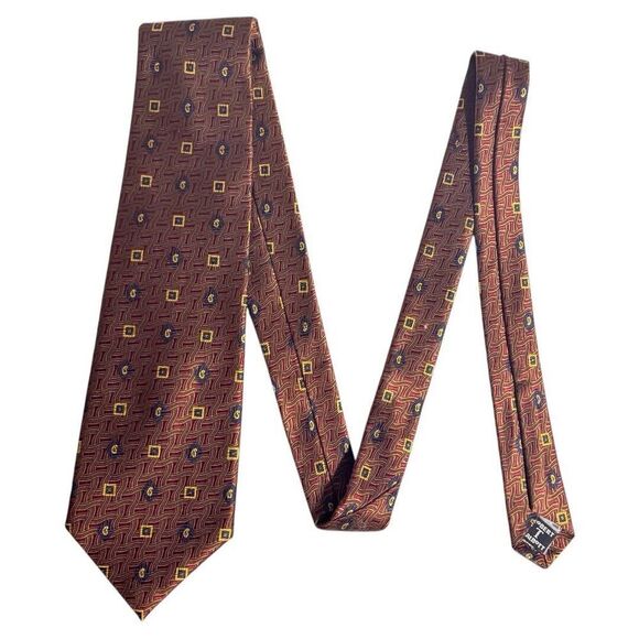 Robert Talbott Best Of‎ Class Vibrant Luxury Mens Silk Tie HandSewn Geometric - Picture 2 of 4